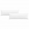 Poduszki na sofę 2 pcs Biały 120 x 40 cm tkanina