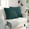 Poduszki na sofę 2 pcs Ciemna zieleń 60 x 60 cm tkanina