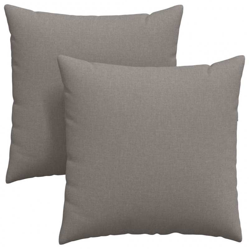 Poduszki na sofę 2 pcs Ciemnoszary 60 x 60 cm tkanina