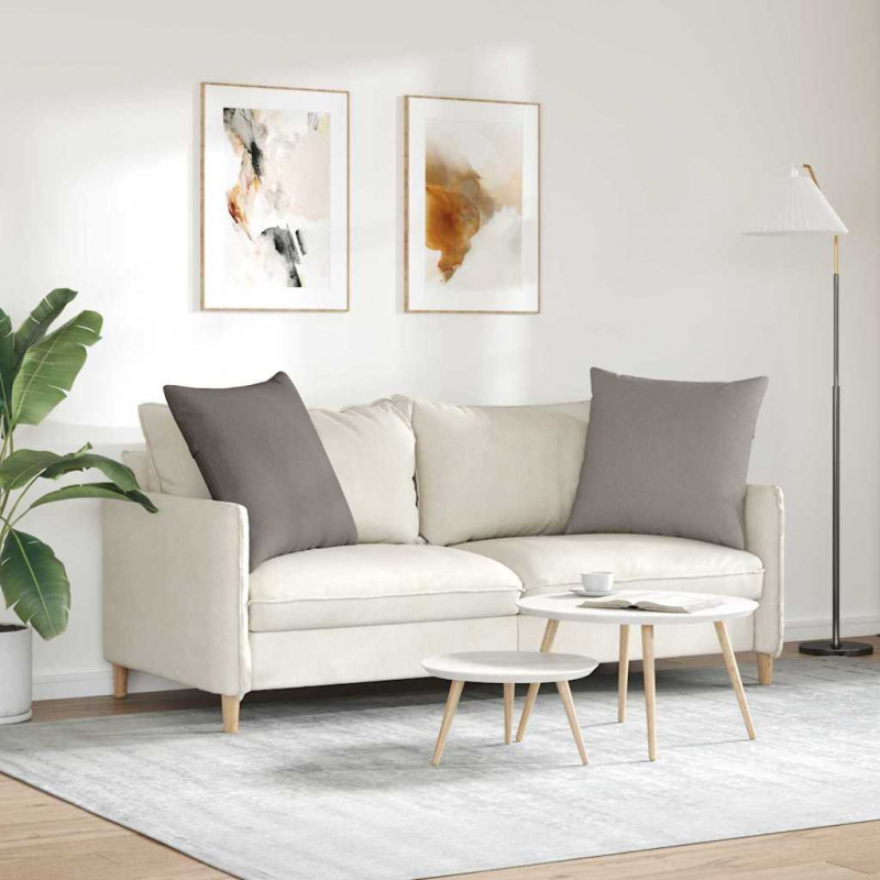 Poduszki na sofę 2 pcs Ciemnoszary 60 x 60 cm tkanina