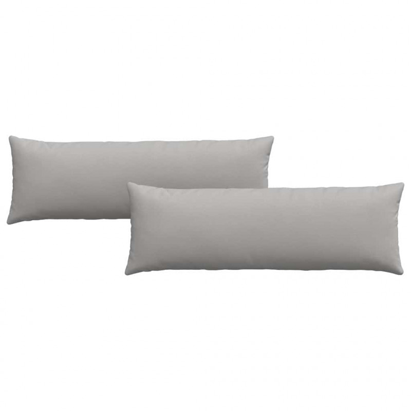 Poduszki na sofę 2 pcs Szary chmur 120 x 40 cm tkanina
