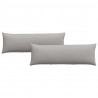 Poduszki na sofę 2 pcs Szary chmur 120 x 40 cm tkanina