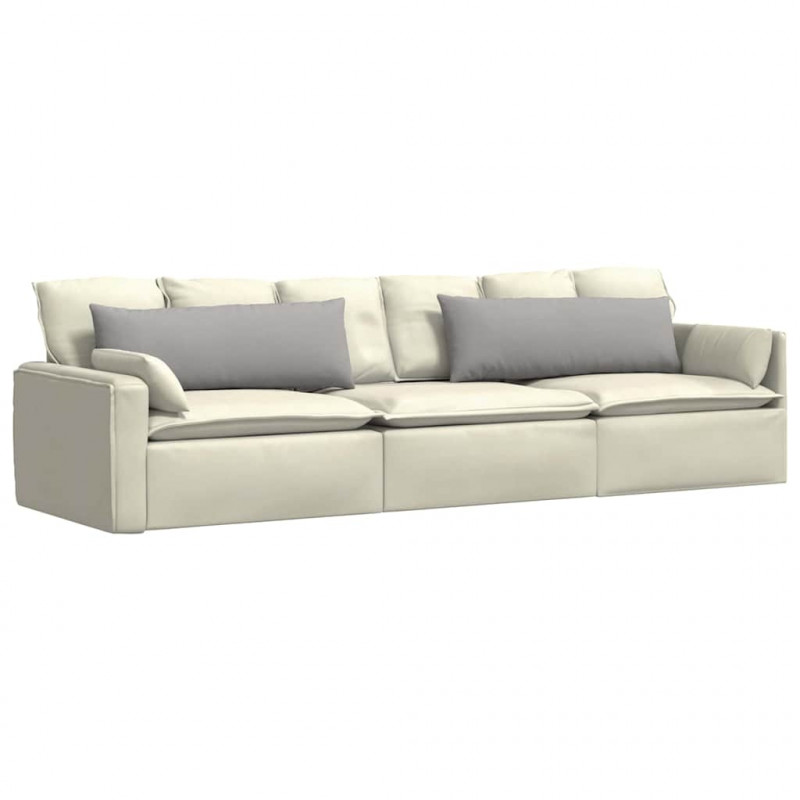 Poduszki na sofę 2 pcs Szary chmur 120 x 40 cm tkanina