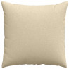 Poduszki na sofę 2 pcs Kremowy 60 x 60 cm tkanina