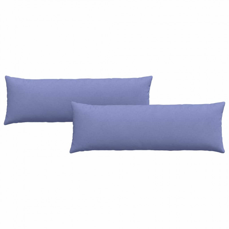Poduszki na sofę 2 pcs Niebieski dżins 120 x 40 cm tkanina