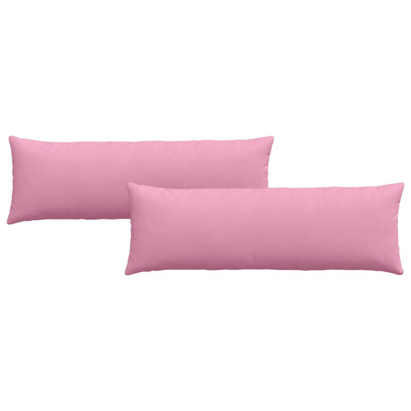 Poduszki na sofę 2 pcs Różowy 120 x 40 cm tkanina