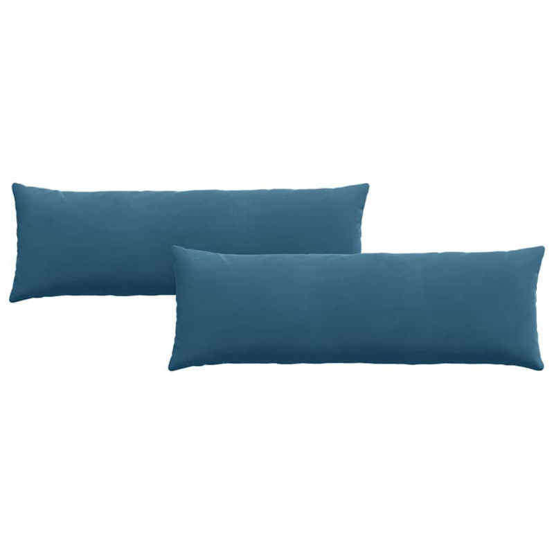 Poduszki na sofę 2 pcs Niebieski 120 x 40 cm Tkanina sztruksowa
