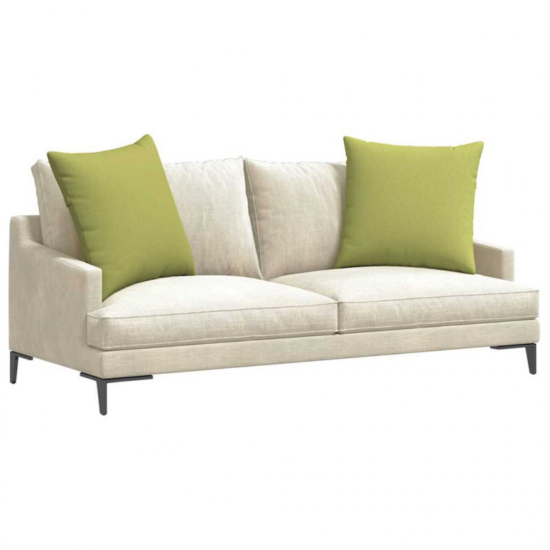 Poduszki na sofę 2 pcs Jasnozielony 60 x 60 cm tkanina