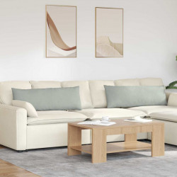 Poduszki na sofę 2 pcs Jasnoszary 120 x 40 cm