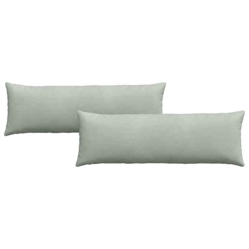 Poduszki na sofę 2 pcs Jasnoszary 120 x 40 cm