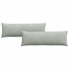Poduszki na sofę 2 pcs Jasnoszary 120 x 40 cm