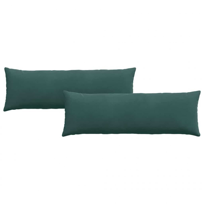 Poduszki na sofę 2 pcs Ciemna zieleń 120 x 40 cm