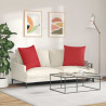 Poduszki na sofę 2 pcs Czerwony 60 x 60 cm tkanina