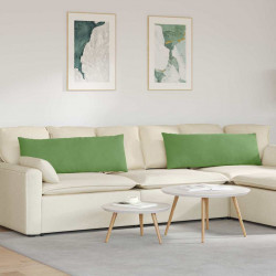 Poduszki na sofę 2 pcs jasnozielony 120 x 40 cm