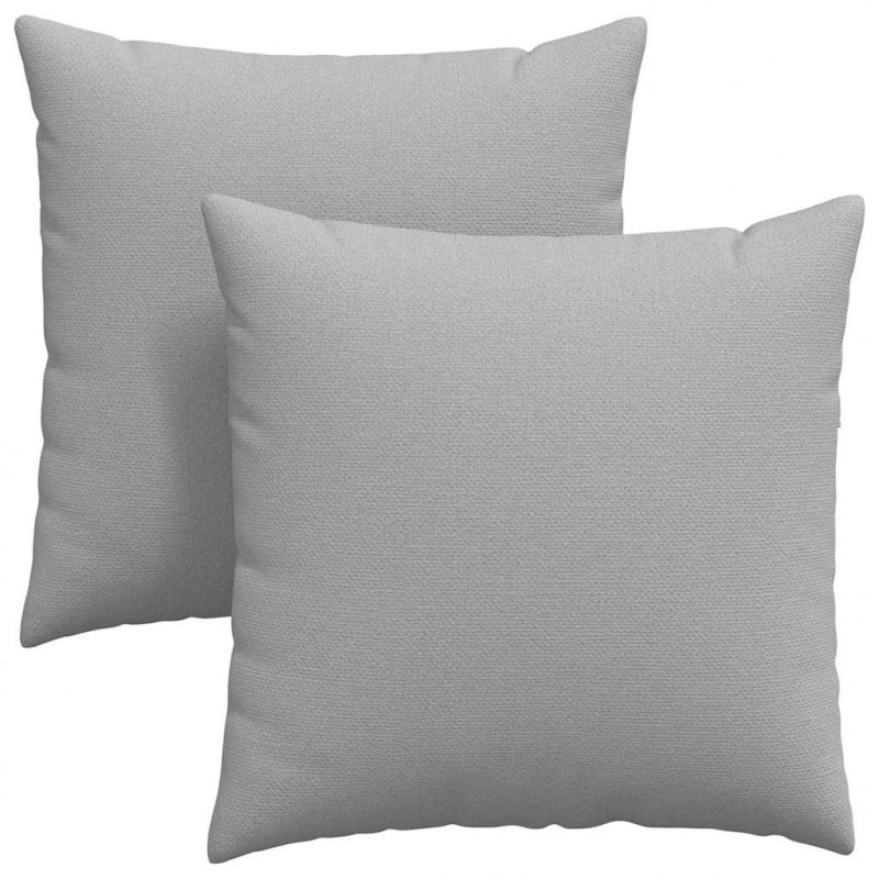Poduszki na sofę 2 pcs Szary chmur 60 x 60 cm tkanina
