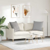 Poduszki na sofę 2 pcs Szary chmur 60 x 60 cm tkanina