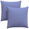 Poduszki na sofę 2 pcs Niebieski dżins 60 x 60 cm tkanina