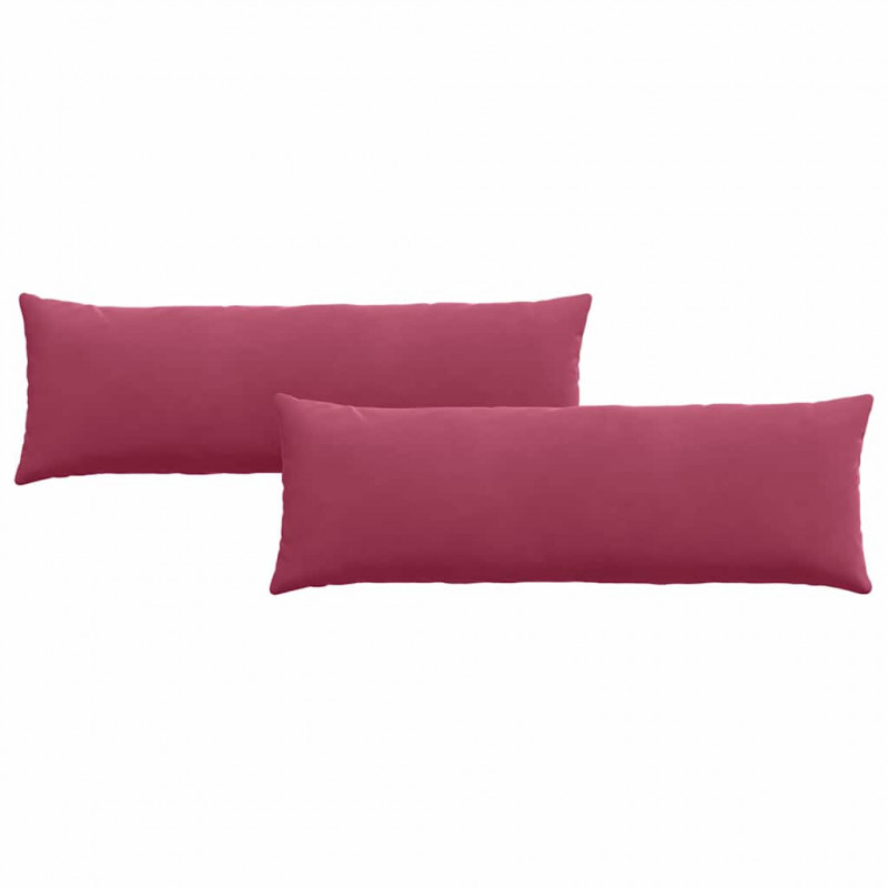Poduszki na sofę 2 pcs Czerwone wino 120 x 40 cm