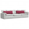 Poduszki na sofę 2 pcs Czerwone wino 120 x 40 cm