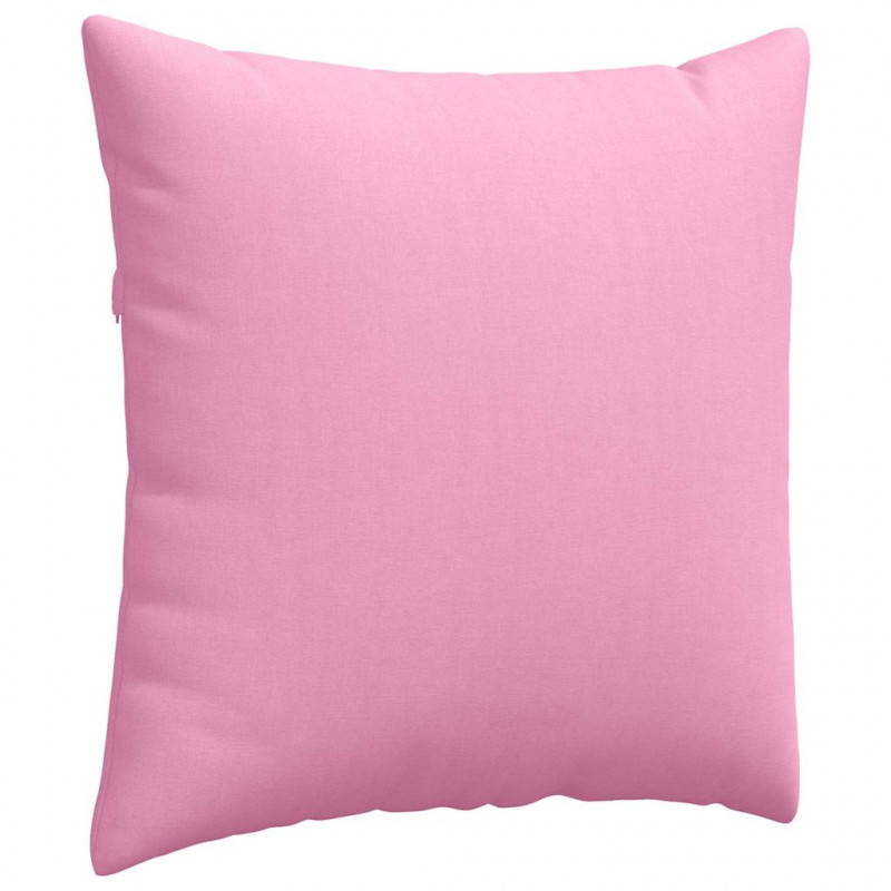 Poduszki na sofę 2 pcs Różowy 60 x 60 cm tkanina