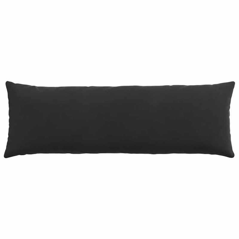 Poduszki na sofę 2 pcs Czarny 120 x 40 cm Tkanina sztruksowa