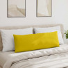 Poduszki na sofę 2 pcs Żółty 120 x 40 cm Tkanina sztruksowa