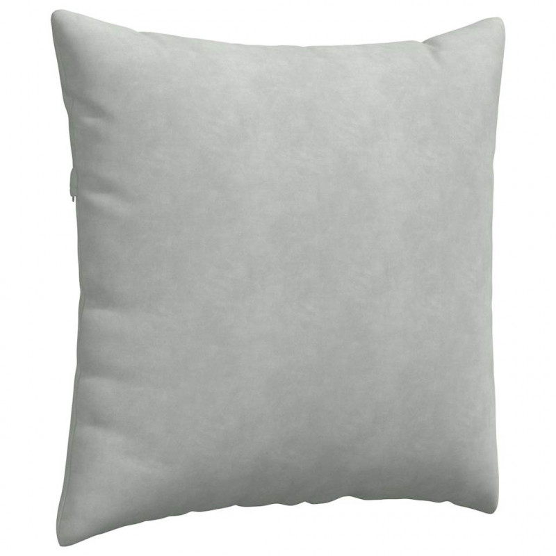 Poduszki na sofę 2 pcs Jasnoszary 60 x 60 cm Tkanina sztruksowa