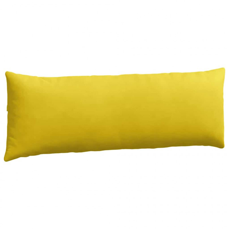 Poduszki na sofę 2 pcs Żółty 120 x 40 cm Tkanina sztruksowa