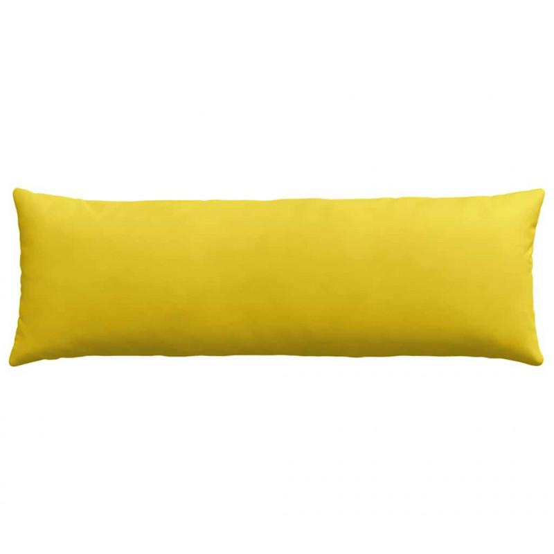 Poduszki na sofę 2 pcs Żółty 120 x 40 cm Tkanina sztruksowa