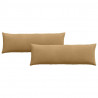 Poduszki na sofę 2 pcs Brązowy 120 x 40 cm Tkanina sztruksowa