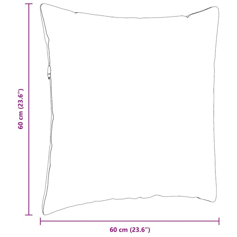 Poduszki na sofę 2 pcs Ciemnoszary 60 x 60 cm