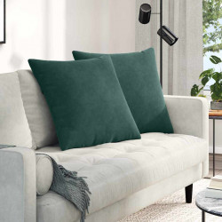 Poduszki na sofę 2 pcs Ciemna zieleń 60 x 60 cm
