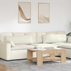 Poduszki na sofę 2 pcs Kremowy 120 x 40 cm Tkanina sztruksowa
