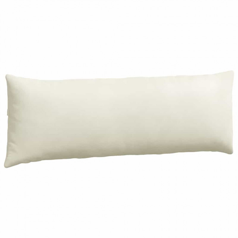 Poduszki na sofę 2 pcs Kremowy 120 x 40 cm Tkanina sztruksowa