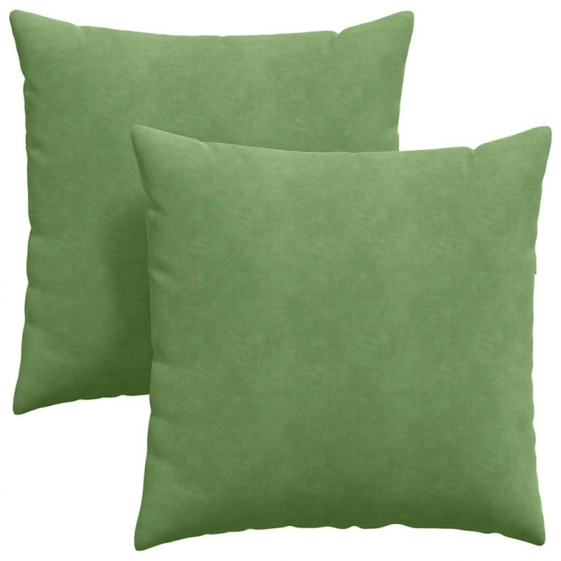 Poduszki na sofę 2 pcs Jasnozielony 60 x 60 cm