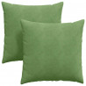Poduszki na sofę 2 pcs Jasnozielony 60 x 60 cm