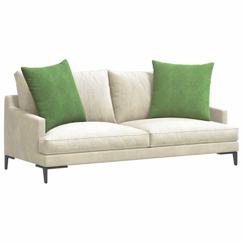 Poduszki na sofę 2 pcs Jasnozielony 60 x 60 cm