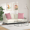 Poduszki na sofę 2 pcs Różowy 60 x 60 cm Tkanina sztruksowa