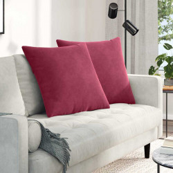 Poduszki na sofę 2 pcs Czerwone wino 60 x 60 cm