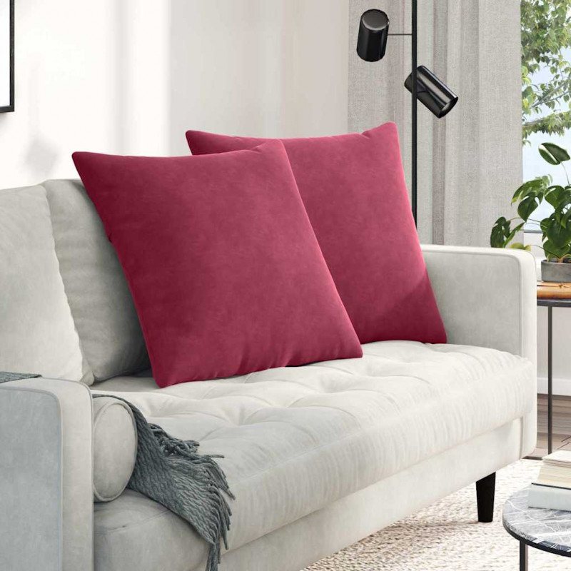 Poduszki na sofę 2 pcs Czerwone wino 60 x 60 cm