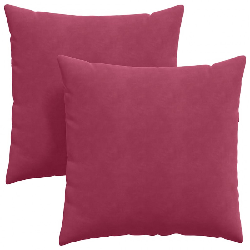 Poduszki na sofę 2 pcs Czerwone wino 60 x 60 cm