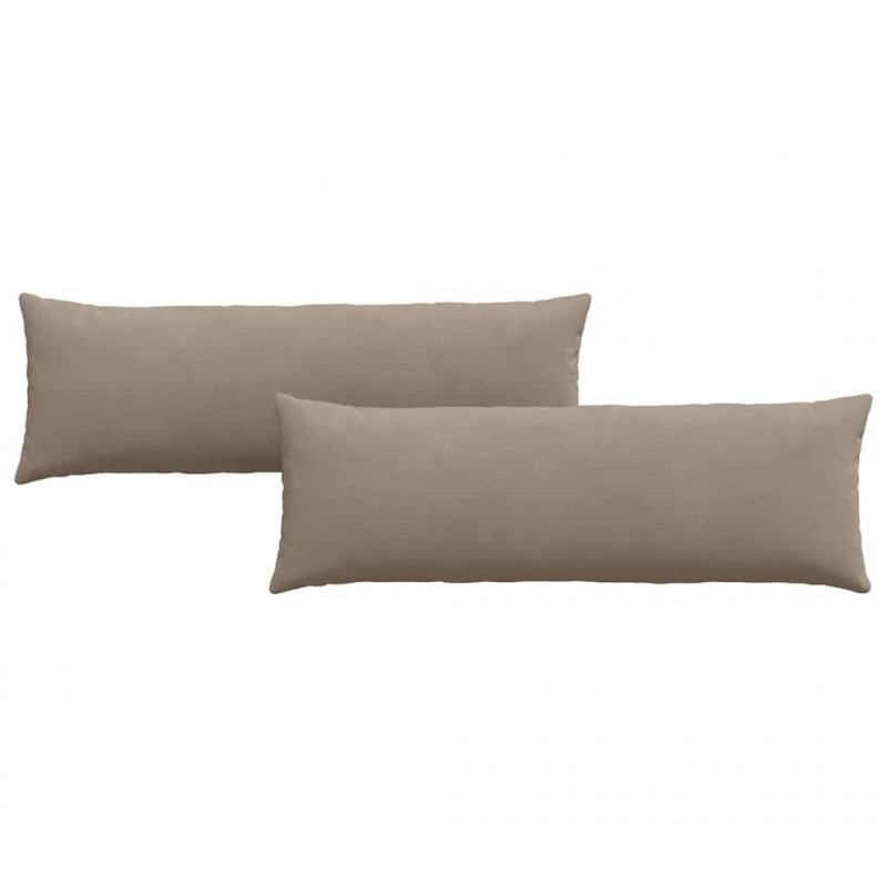 Poduszki na sofę 2 pcs Ciemnoszary 120 x 40 cm tkanina