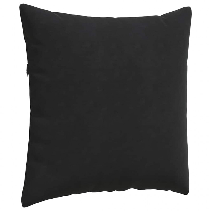 Poduszki na sofę 2 pcs Czarny 60 x 60 cm Tkanina sztruksowa