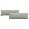 Poduszki na sofę 2 pcs Jasnoszary 120 x 40 cm tkanina