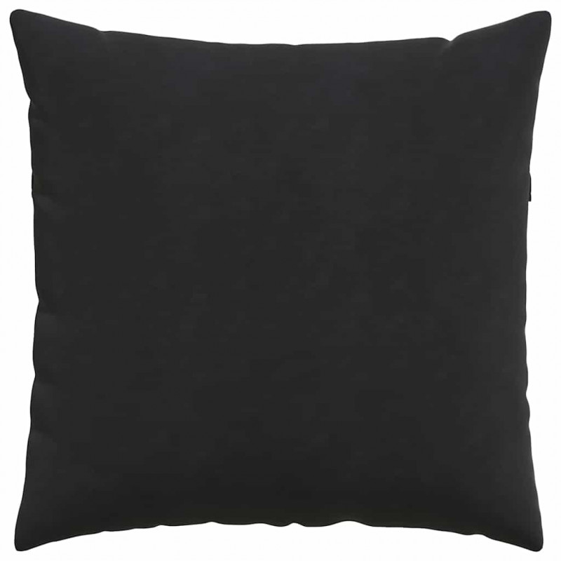 Poduszki na sofę 2 pcs Czarny 60 x 60 cm Tkanina sztruksowa