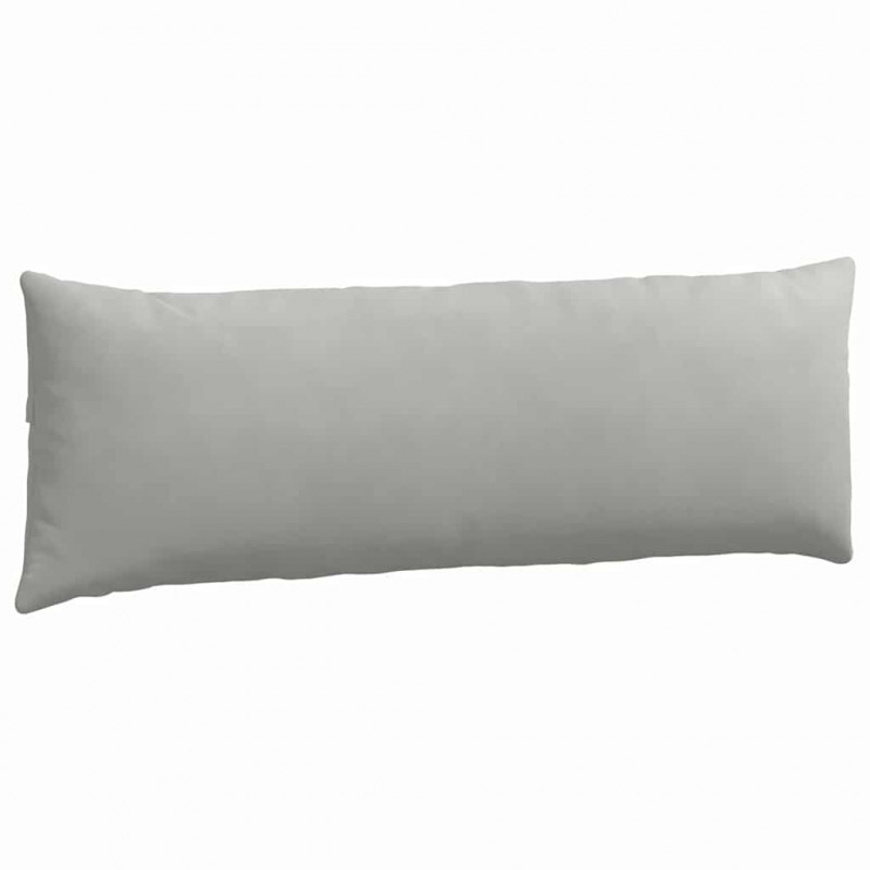 Poduszki na sofę 2 pcs Jasnoszary 120 x 40 cm tkanina
