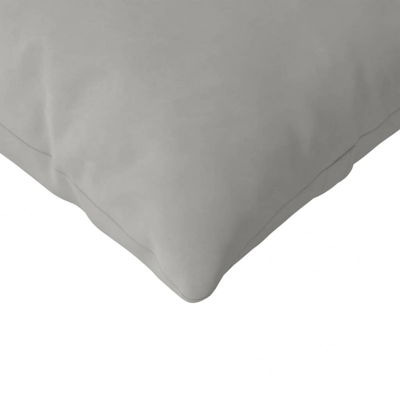 Poduszki na sofę 2 pcs Jasnoszary 120 x 40 cm tkanina