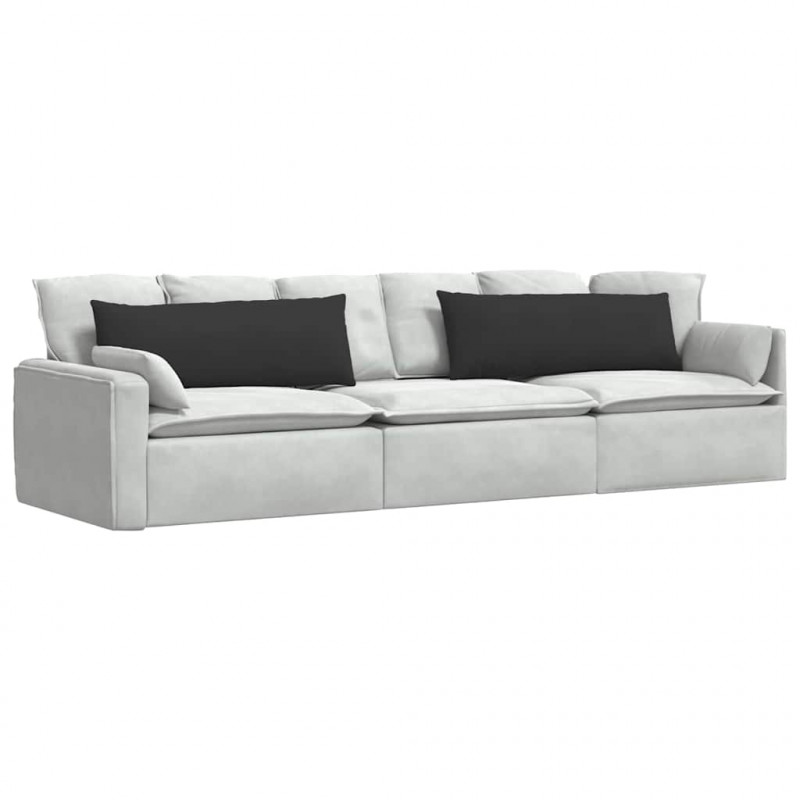 Poduszki na sofę 2 pcs Czarny 120 x 40 cm tkanina