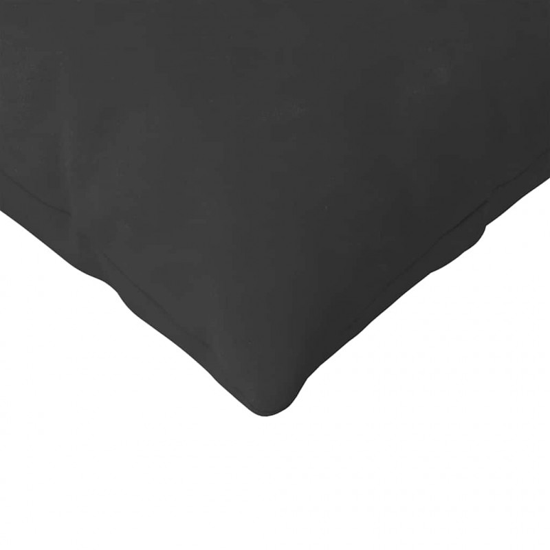 Poduszki na sofę 2 pcs Czarny 120 x 40 cm tkanina