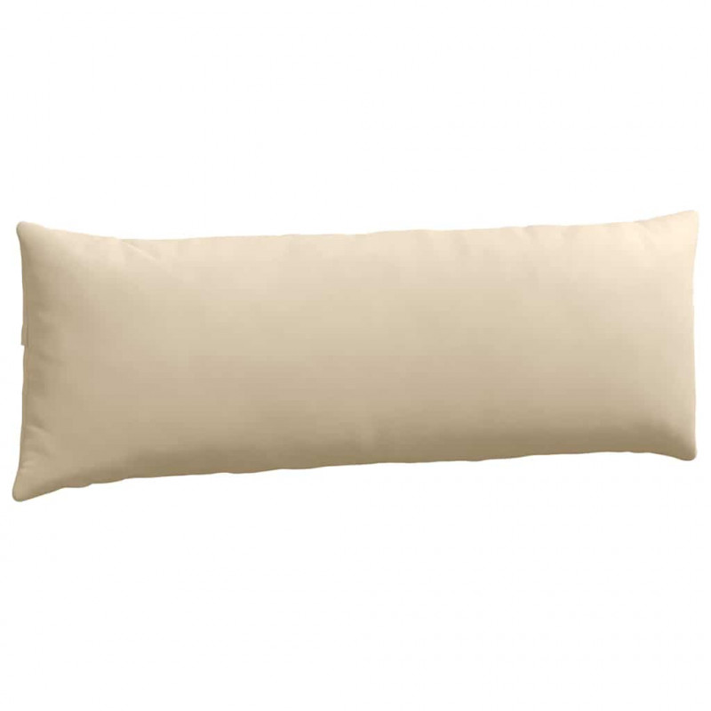 Poduszki na sofę 2 pcs Kremowy 120 x 40 cm tkanina